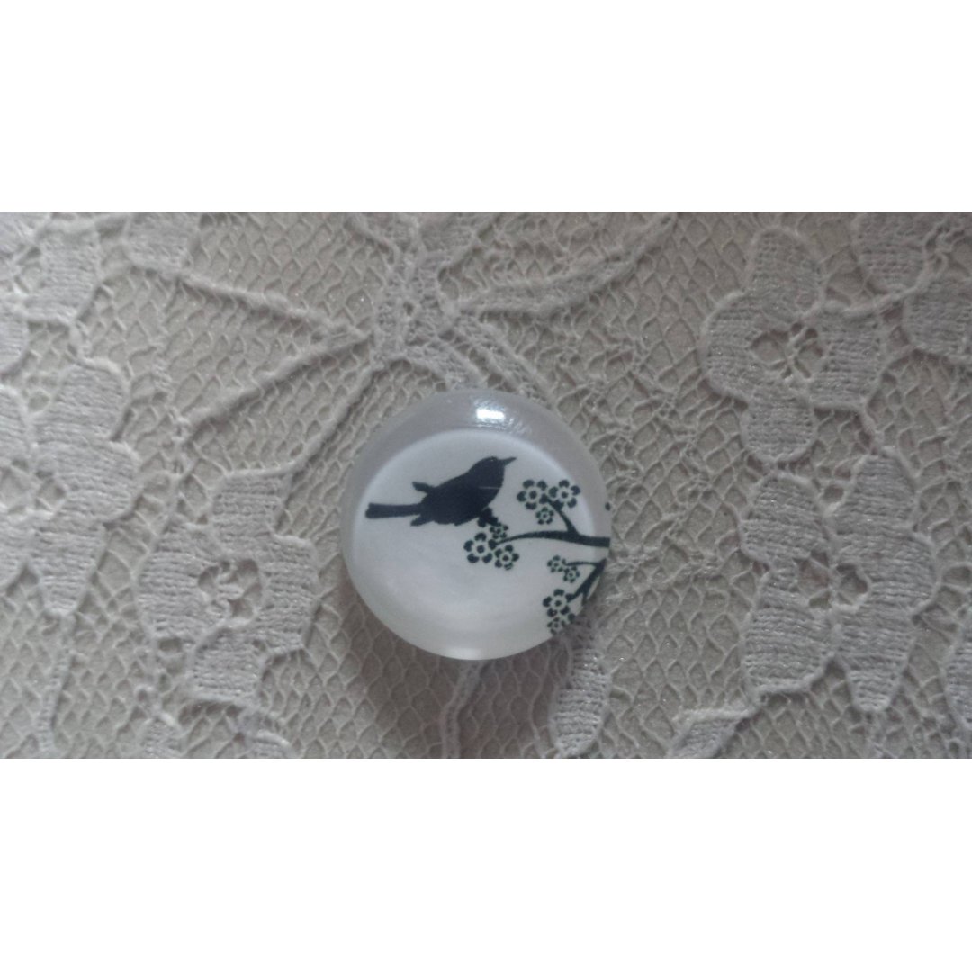 rund glas cabochon 20mm fåglar 016 