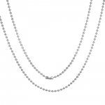 Halsband N°01 bollkedja 304 rostfritt stål 60 cm - 3mm