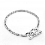 Europeiska Toggle Armband 22cm Silver