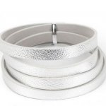 Läder 10 mm Silver 1 meter