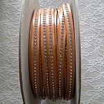 10 mm naturläder Swarovski Strass per 20 cm