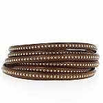 Läder Bille Bruno 06 mm med nickelfri kulkedja per 20 cm