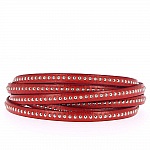 Khaki Leather Ball 06 mm med nickelfri bollkedja per 20 cm