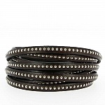 Läderkula Testa Moro 06 mm med nickelfri kedja per 20 cm