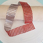 Strassband N°03 Röd per 0,50 cm.