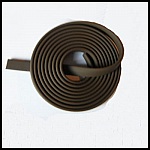 1 meter platt pvc-sladd 5,8 x 1,9 mm brun