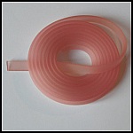 1 meter platt PVC-snöre 5,8 x 1,9 mm Old Pink