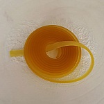 1 meter platt pvc-sladd 5,8 x 1,9 mm Gul Medium