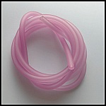 1 meter Pvc Hollow Cord 5 mm Violett Rosa