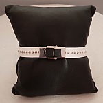 Läder 10 mm Ball Sand med nickelfri kedja per 20 cm