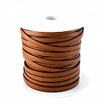 Rekonstituerat läder Orange 10 mm per 1 meter