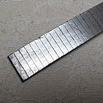 Silver Rektangel Läder 20 mm x 20 cm