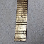 Guld Rektangel Läder 20 mm x 20 cm