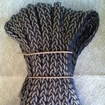 1 meter flätad vaxad fläta 20 mm N°04