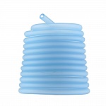 1 meter PVC-snöre 6,5 mm Aquamarine 1