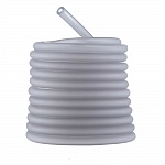 1 meter Pvc-hålig sladd 6,5 mm ljusgrå