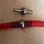 Metallpistolspänne för ihålig PVC-sladd 5 mm