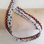 80 cm Multi-Flower och spets Bias Ribbon N°04