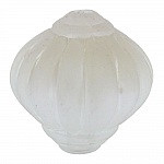 Pearl Lucite Lampion Shape Striated Crystal