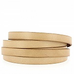 Sandad kalvplatt läder 10 mm slät per 20 cm