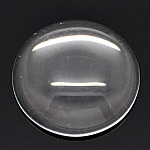 Cabochon Round 16 mm i genomskinligt glas N°06