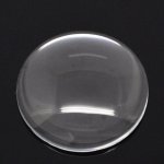 Cabochon Round 30 mm i klart förstoringsglas N°13