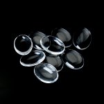 Cabochon Oval 15 x 20 mm i klart glas N°18 per 2 st.