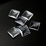 Cabochon Square 20 x 20 mm i klart glas N°27