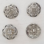 Silverknapp N°16 21 mm rund