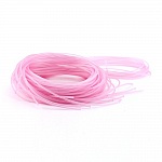 1 meter 1,5 mm violett rosa PVC-tråd.