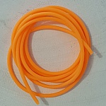 1 meter 2 mm fluorescerande orange ihålig PVC-sladd.