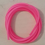 1 meter ihålig pvc-sladd 2 mm rosa.