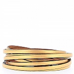 05 mm glatt guldläder med 20 cm