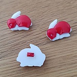 Knapp med kaninmotiv för barn nr 01