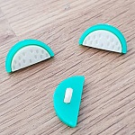 Knapp med vattenmelonmönster för barn nr 02 vit