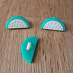 Barnens fina knapp med vattenmelonmönster nr 08 beige