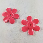 Syntetisk blomma N°01 mörkrosa