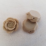 Syntetisk blomma 17 mm N°04-14 Mörk beige