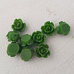 Syntetisk blomma 09 mm N°01-25 Mörkgrön