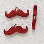 Charm hänge Moustache N°03 Mörkbrun