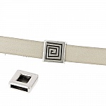 13 mm Zamak Passage N°04 Silver