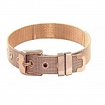 Rostfritt stål armband 10 mm rosa guld