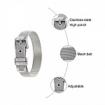 Rostfritt stål armband 10 mm svart