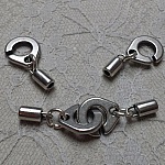 Runt läderhandbojspänne 3 mm i Zamac