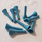 Spiralformad kotte N°03 X 2 P-färg N°01.