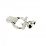 5 mm Zamak läder toggle lås