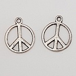 Peace & Love Charm N°04 Silver x 10 stycken