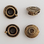 Charm kopp och underfat N°01 kök gammalt guld