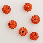 10 mm shamballa stil rhinestone harts pärla N°03