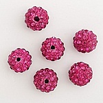 10 mm shamballa stil harts pärla N°08